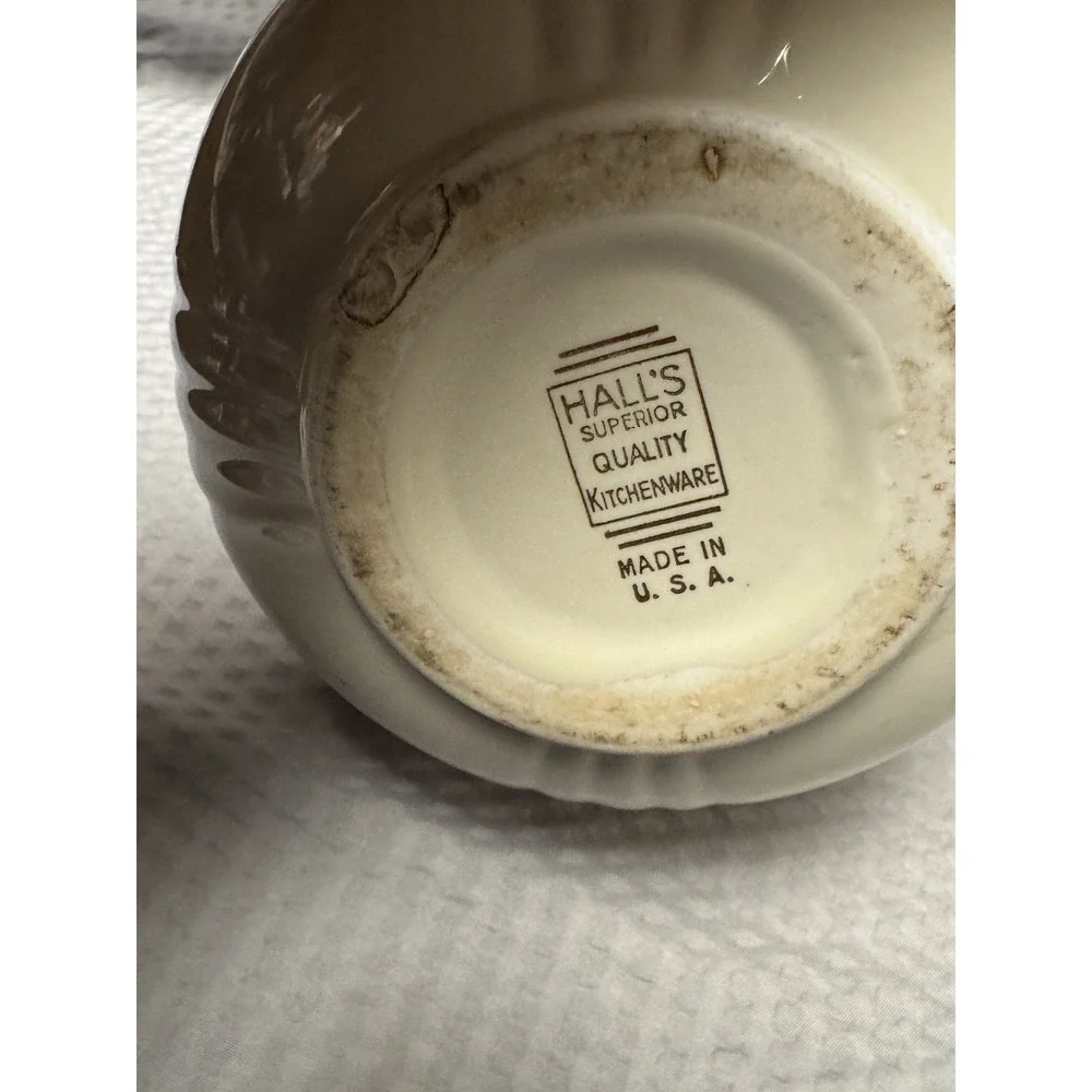Vintage Poppy Hall Ceramic 3 Piece Bowl Set 8.75